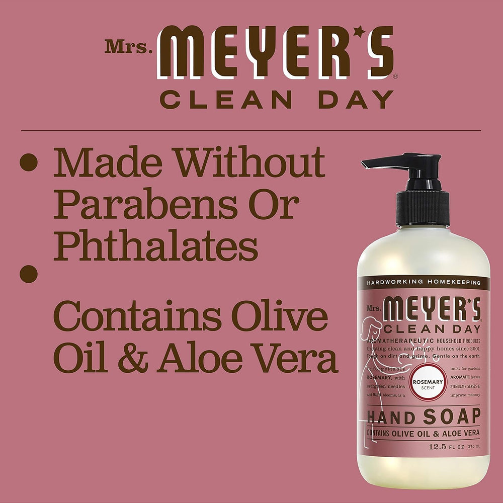 Mrs. Meyer's Clean Day sin parabenos ni colorantes para piel sensible