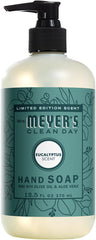 Mrs. Meyer's jabon de manos Eucalipto, vertido, aroma fresco para uso diario