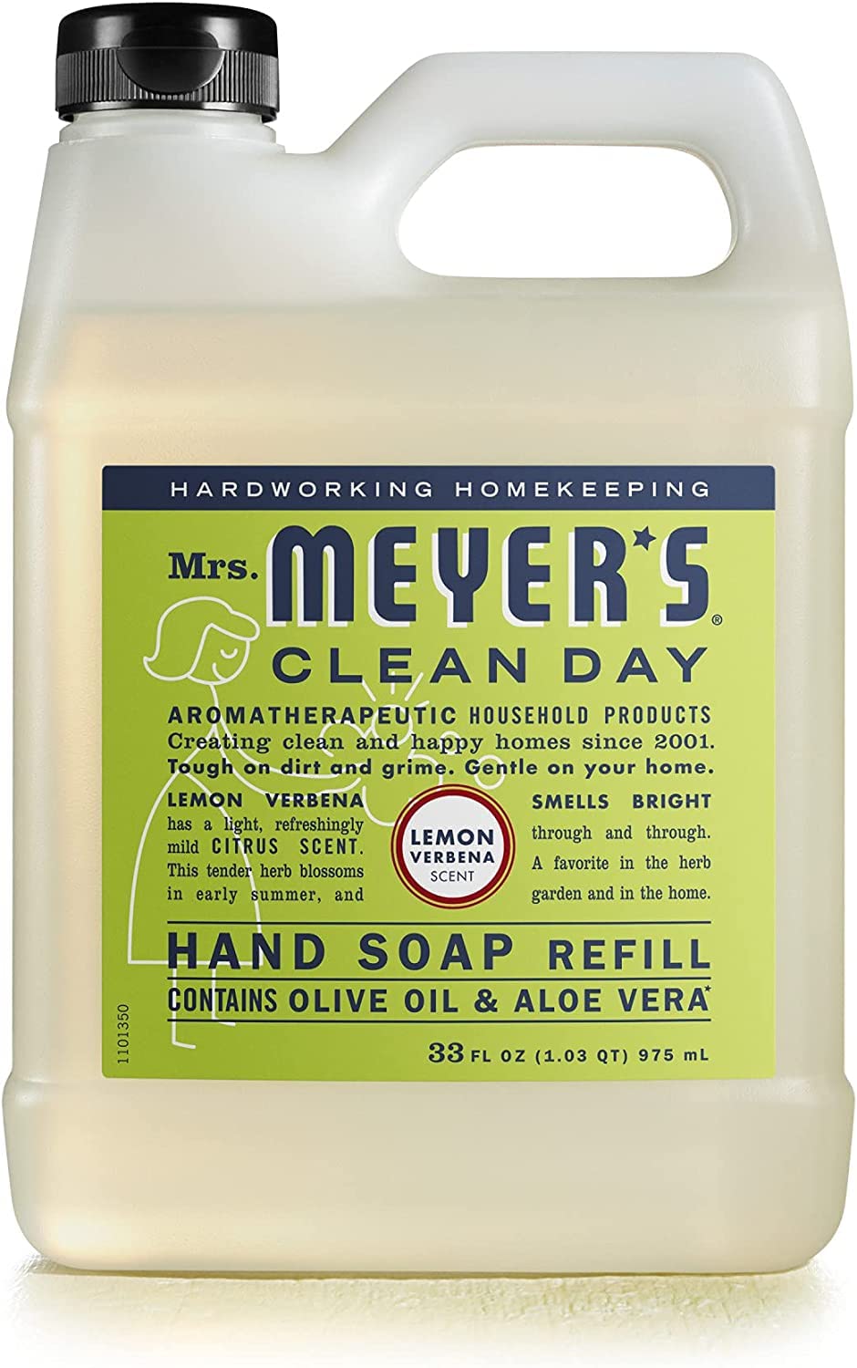 Mrs. MEYER'S Lemon Verbena, jabón manos, aroma cítrico para iniciar el día