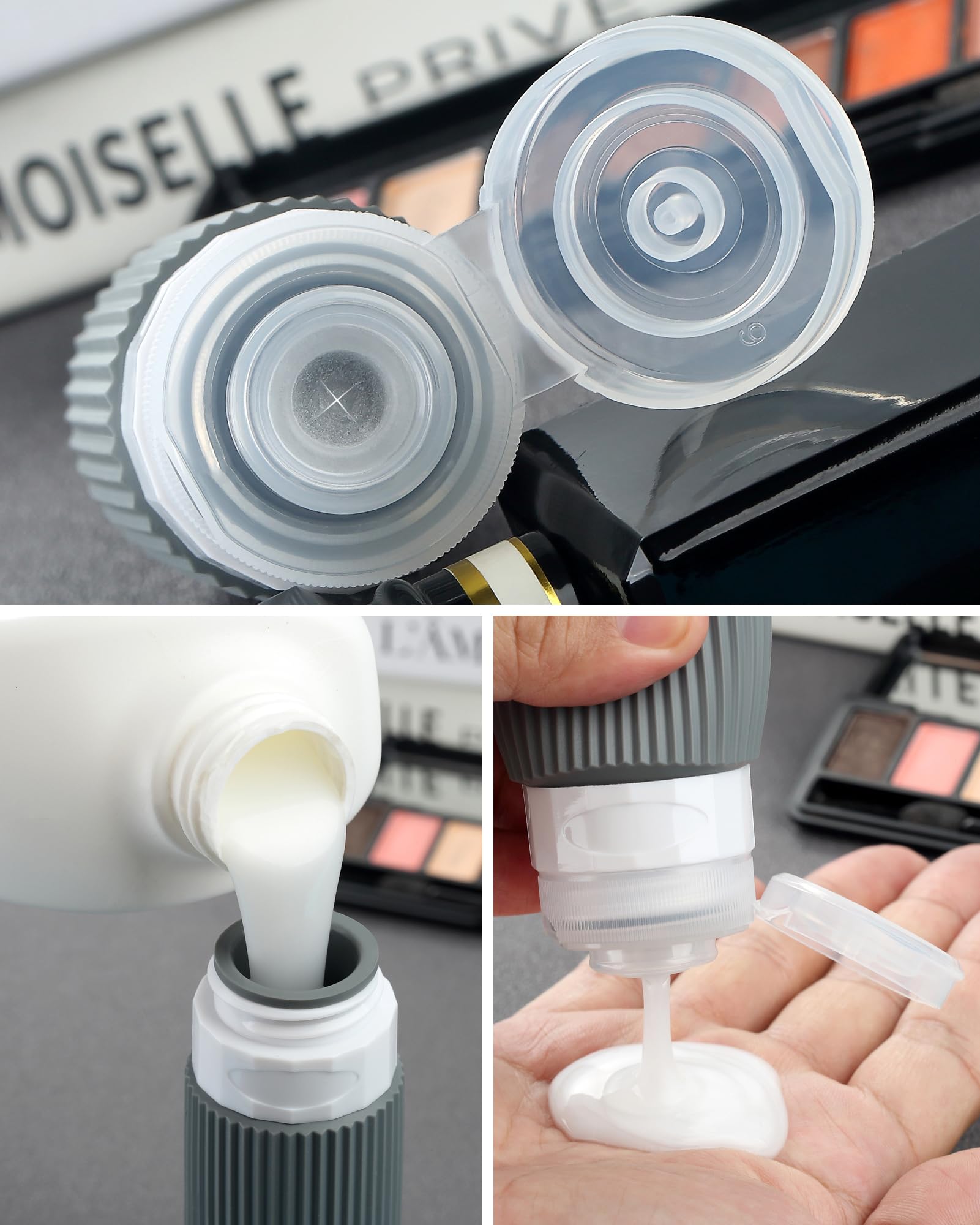 MrsDry bolsa transparente de maquillaje, práctica y compacta para el equipaje.