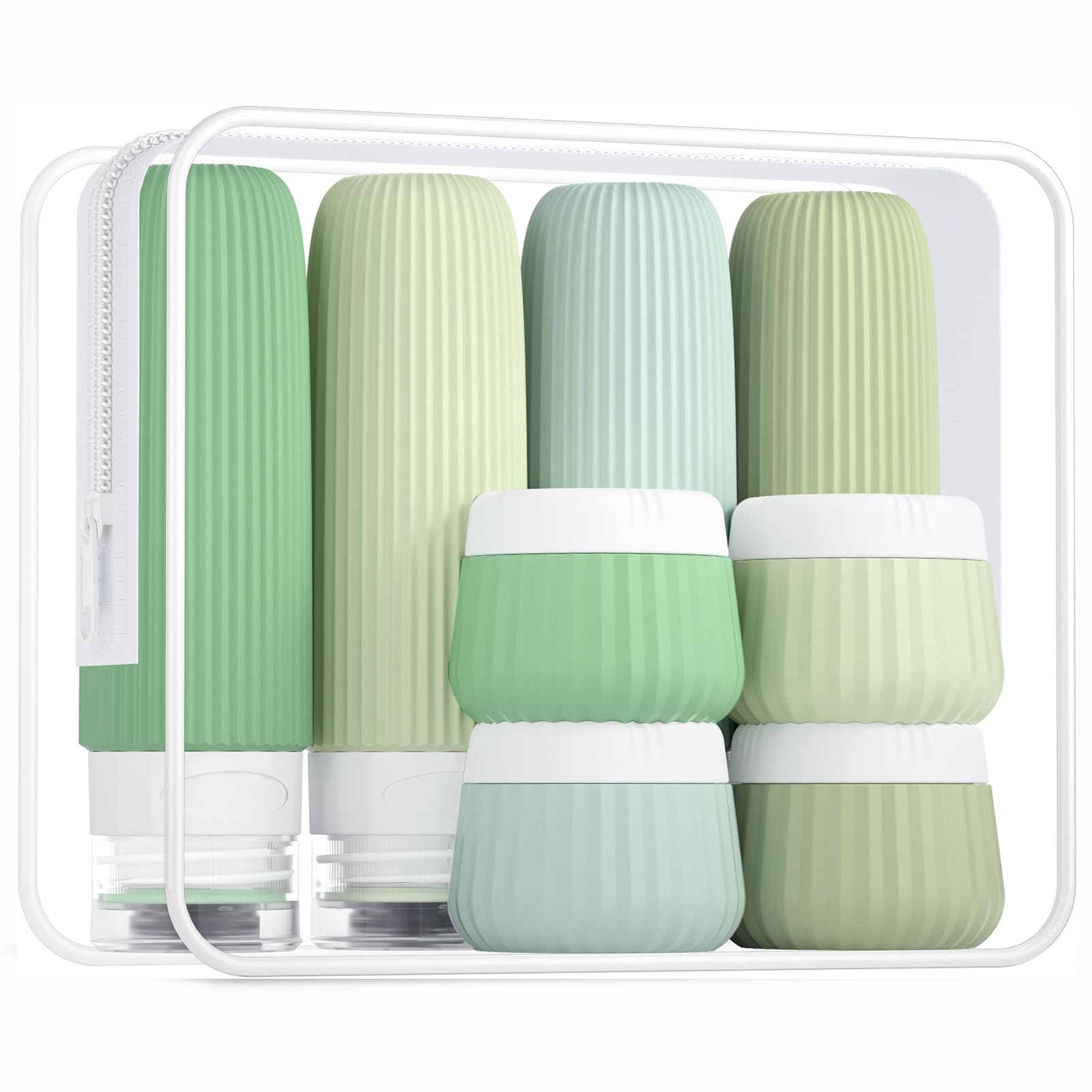 Mrsdry botellas de silicona para viaje 3 oz, prácticas para líquidos