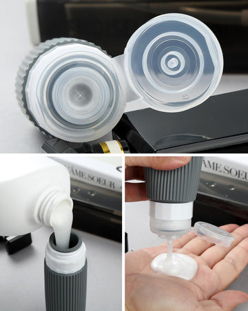 Mrsdry contenedores de crema silicona 3oz para varias cremas.