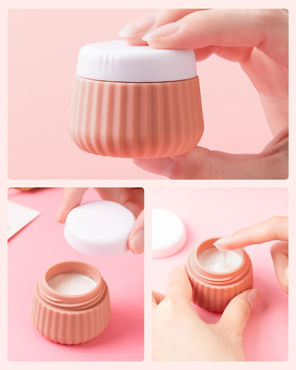 Envases de viaje de una onza de Mrsdry con colores variados para productos pequeños