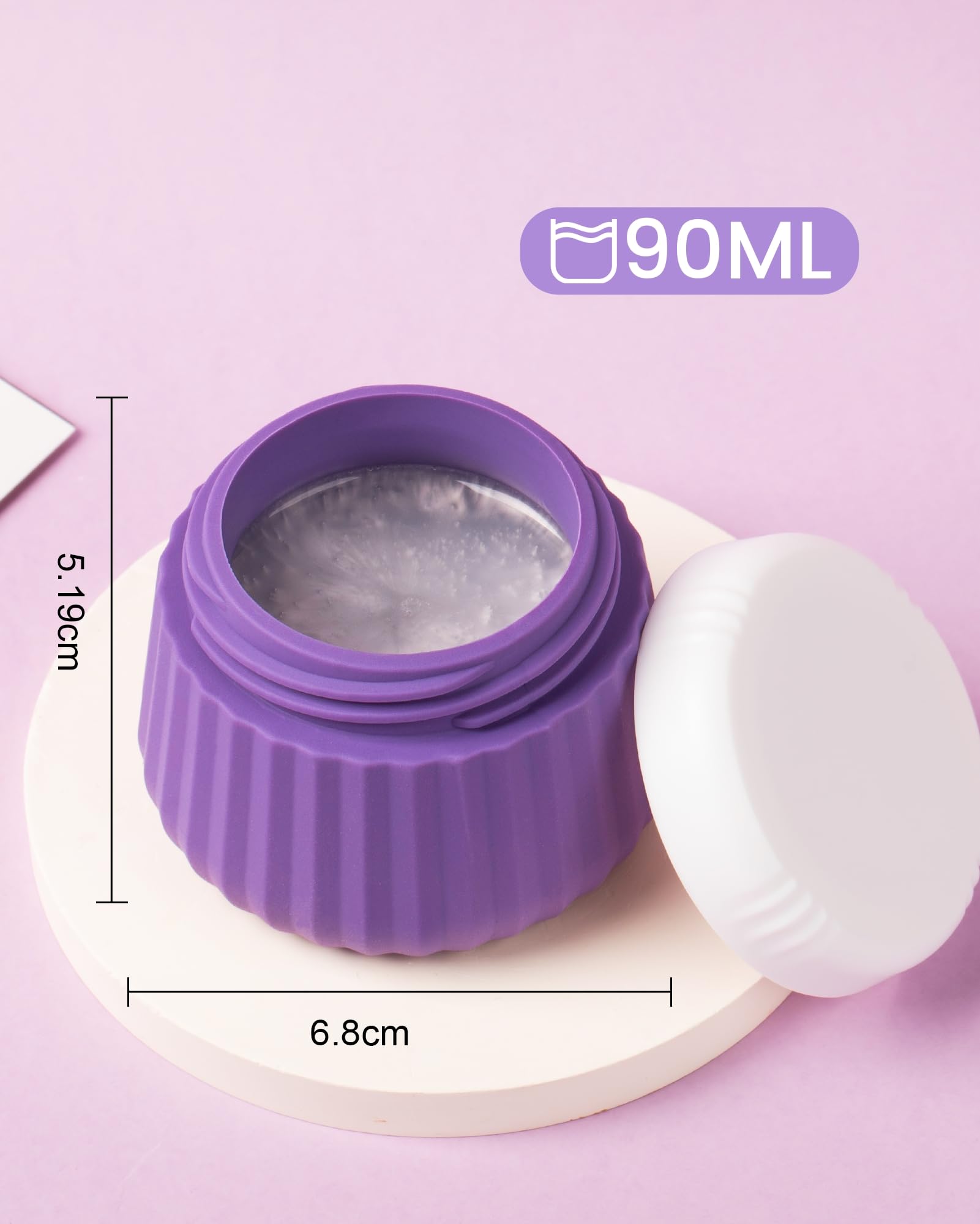 Frascos de silicona Mrsdry 90 ml anti-derrame para viaje.