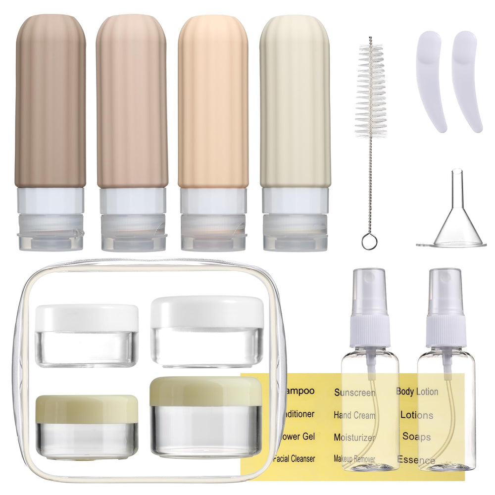 Conjunto Mrsdry 16 botellas de viaje para organizar cosméticos.