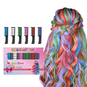 MSDADA peine-tiza-cabello-ninas: color suave temporal para cabello claro