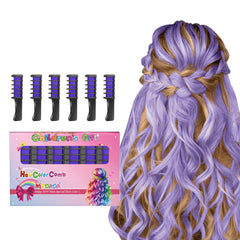MSDADA peine-tiza para pelo violeta, color temporal y lavable para fiestas y cosplay