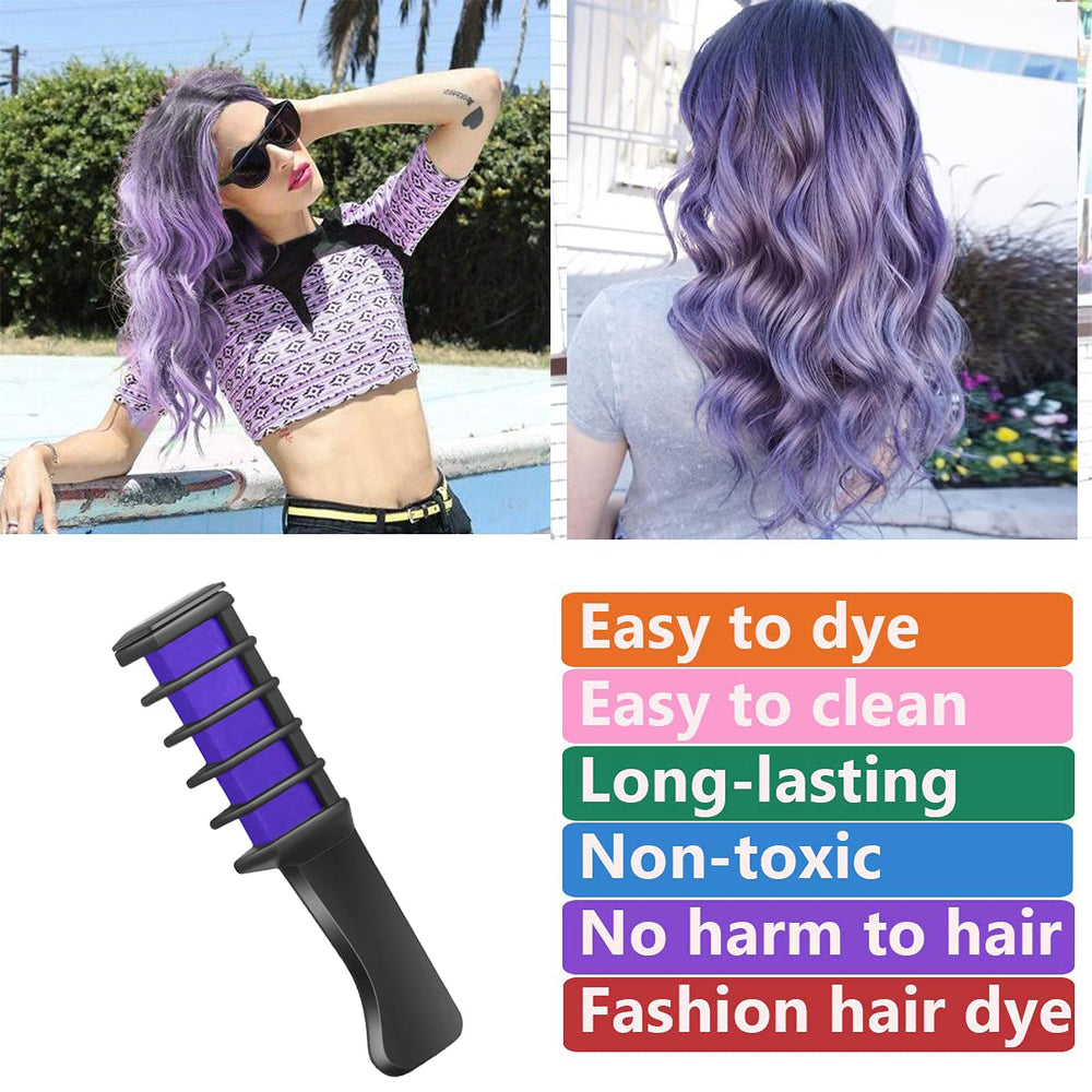 MSDADA peine-tiza color violeta, ideal para celebraciones escolares y fiestas