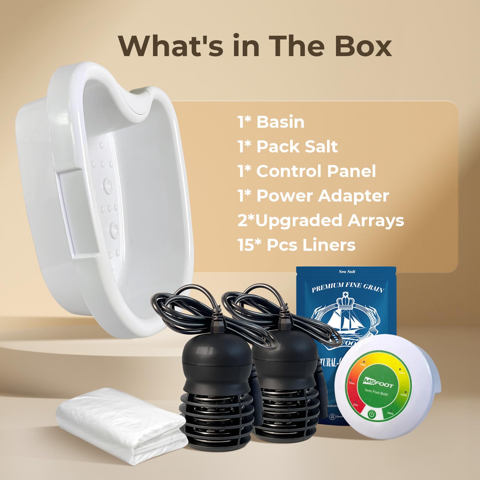 MSFOOT accesorios incluidos para empezar rápidamente