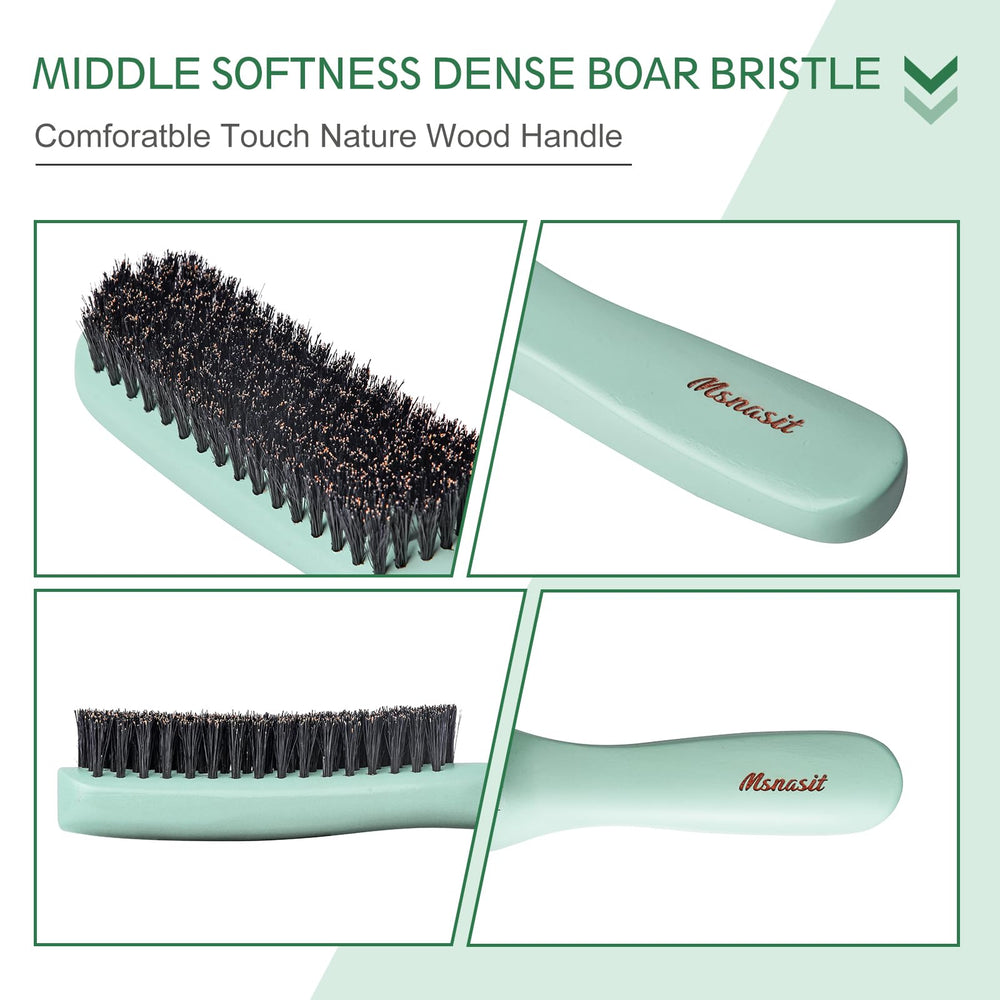 Cerdas de cerdo naturales de Msnasit distribuyen aceites para brillo suave.