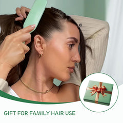 Uso del cepillo para peinado hacia atrás en cabello fino con Msnasit.