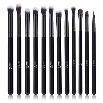 MSQ conjunto de 12 brochas para ojos con cerdas sintéticas suaves
