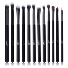 MSQ conjunto de 12 brochas para ojos con cerdas sintéticas suaves