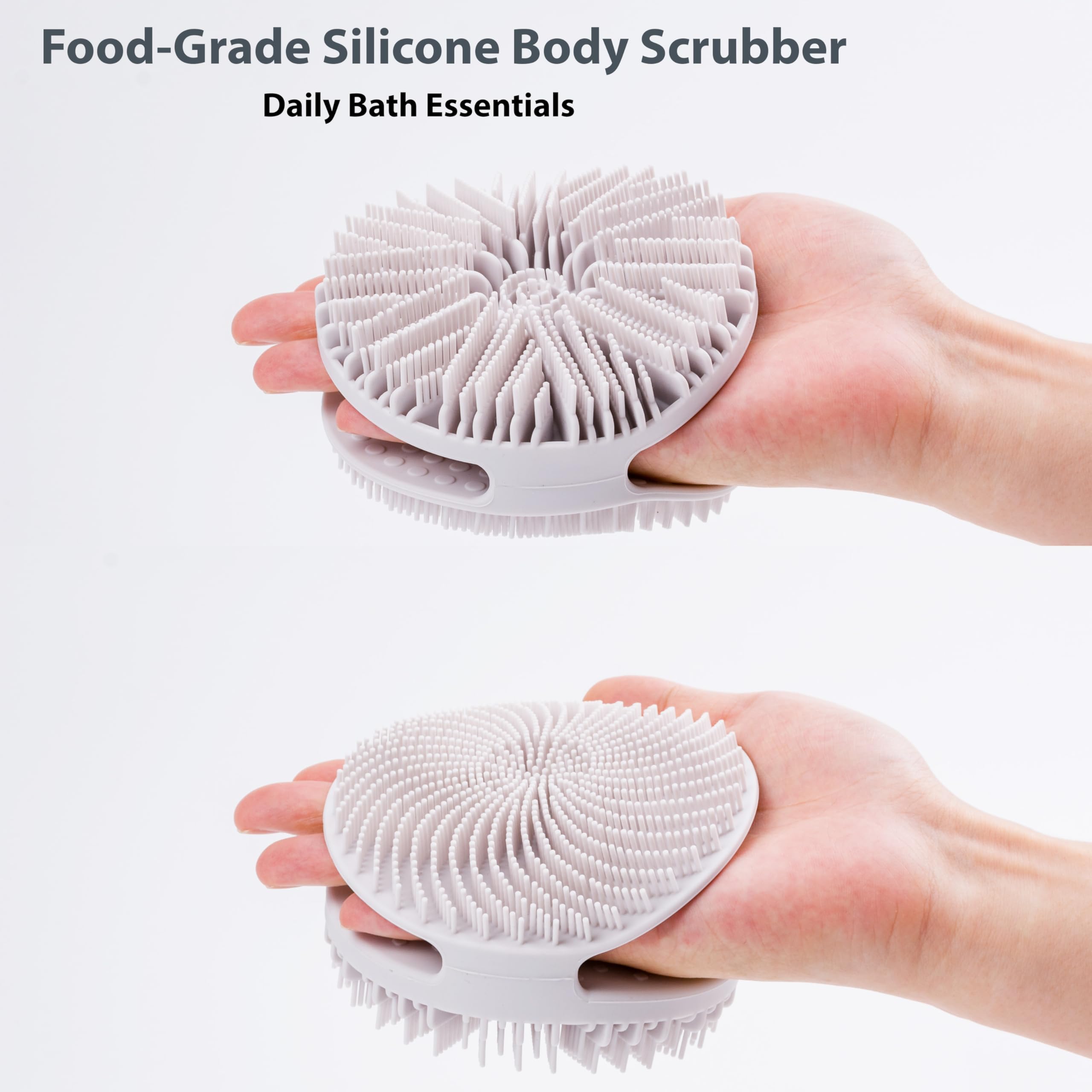 MtBoi brocha silicona cuerpo suave, ideal para piel sensible