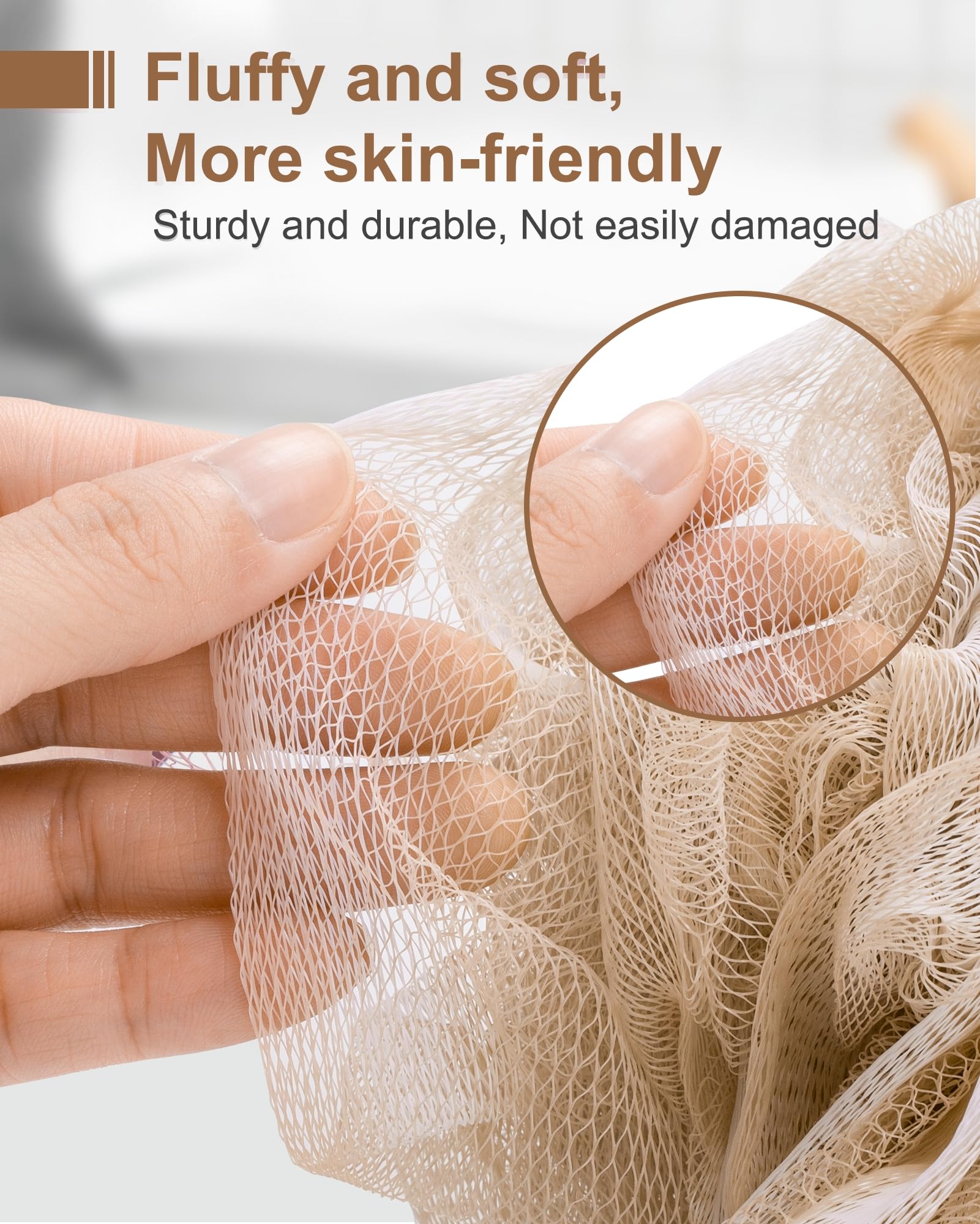 MTDLYICE lufa exfoliante con 75 g facilita agarre y lavado