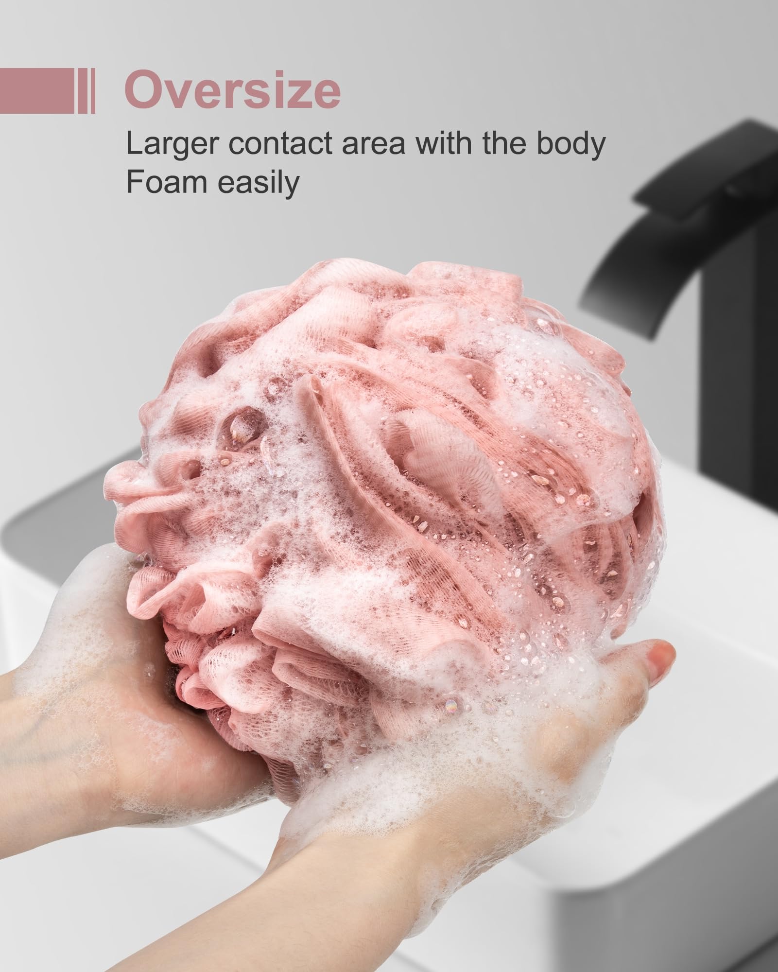 MTDLYICE lufa exfoliante malla suave para exfoliación agradable