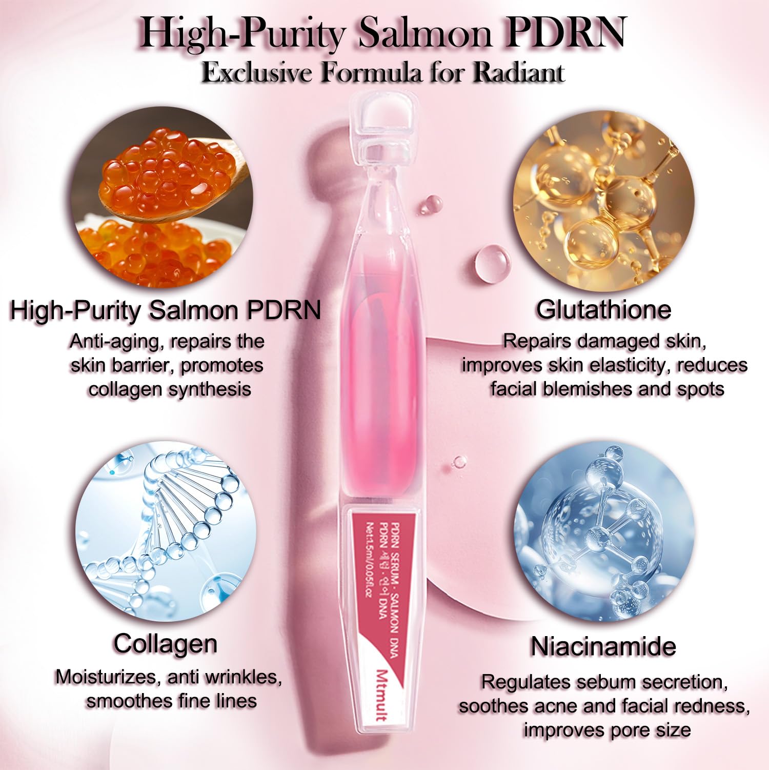 Mtmult Salmon DNA Serum aplicación manual: ritual sencillo para hidratación diaria