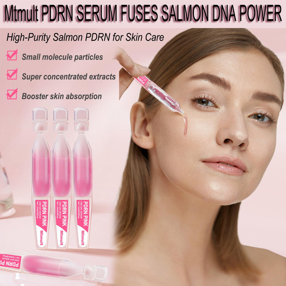 Mtmult Salmon DNA Serum ingredientes clave: PDRN, colágeno y ácido hialurónico en acción