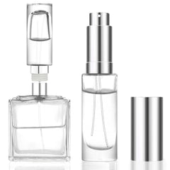 Atomizador de viaje MUB, cristal y llenado superior para rellenar fácilmente.