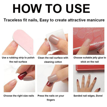 Much Hotter uñas acrílicas de 24 piezas con tallas ajustables para la mayoría.