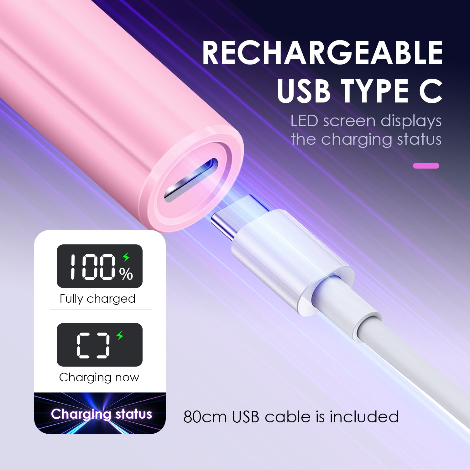 mucoos bateria-recargable: uso inalambrico en casa o salon