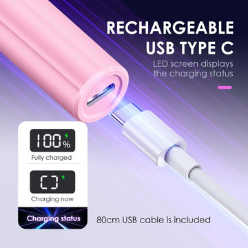 mucoos bateria-recargable: uso inalambrico en casa o salon