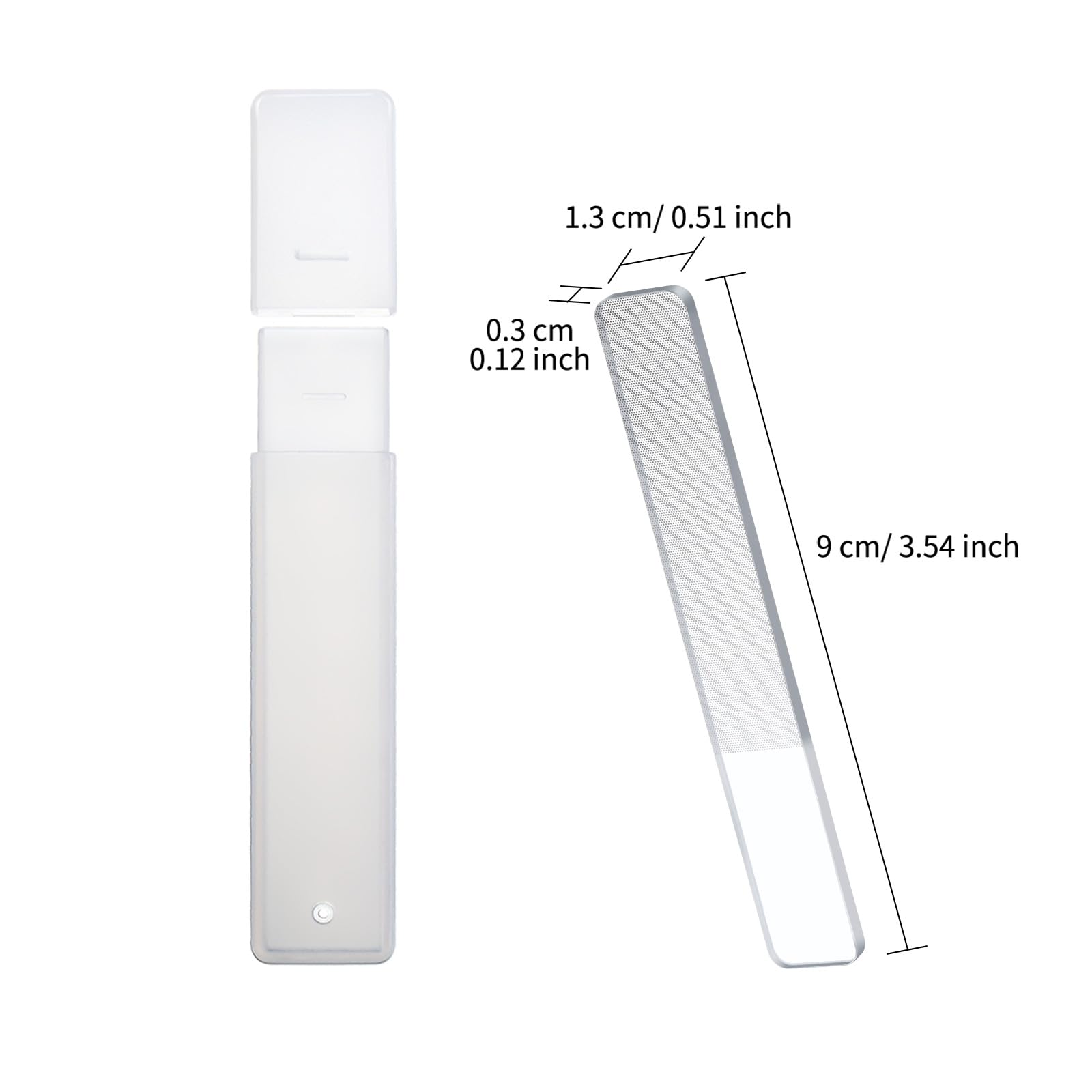Buffer de cristal Mudder: uso suave para alisar uñas y dar brillo.
