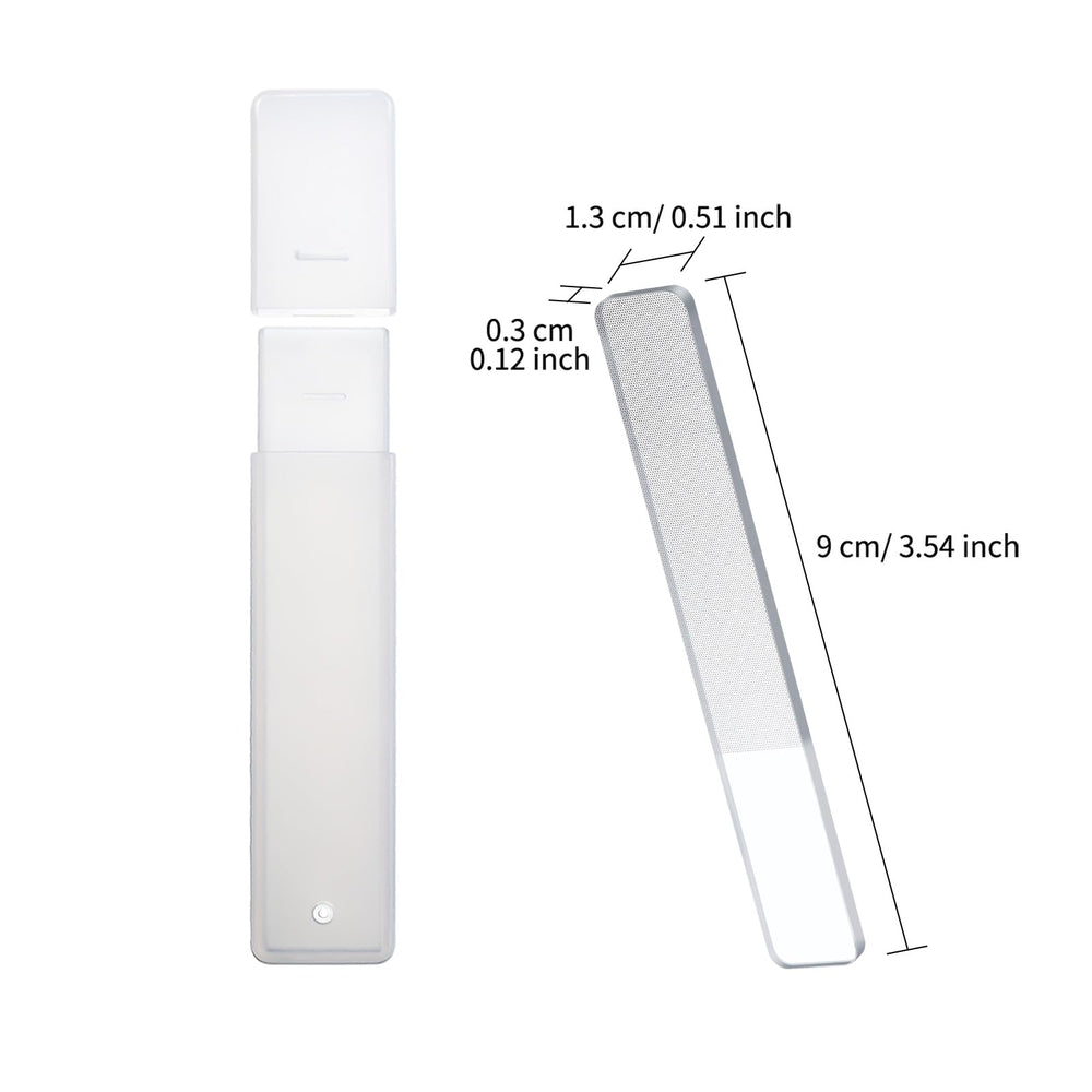 Buffer de cristal Mudder: uso suave para alisar uñas y dar brillo.
