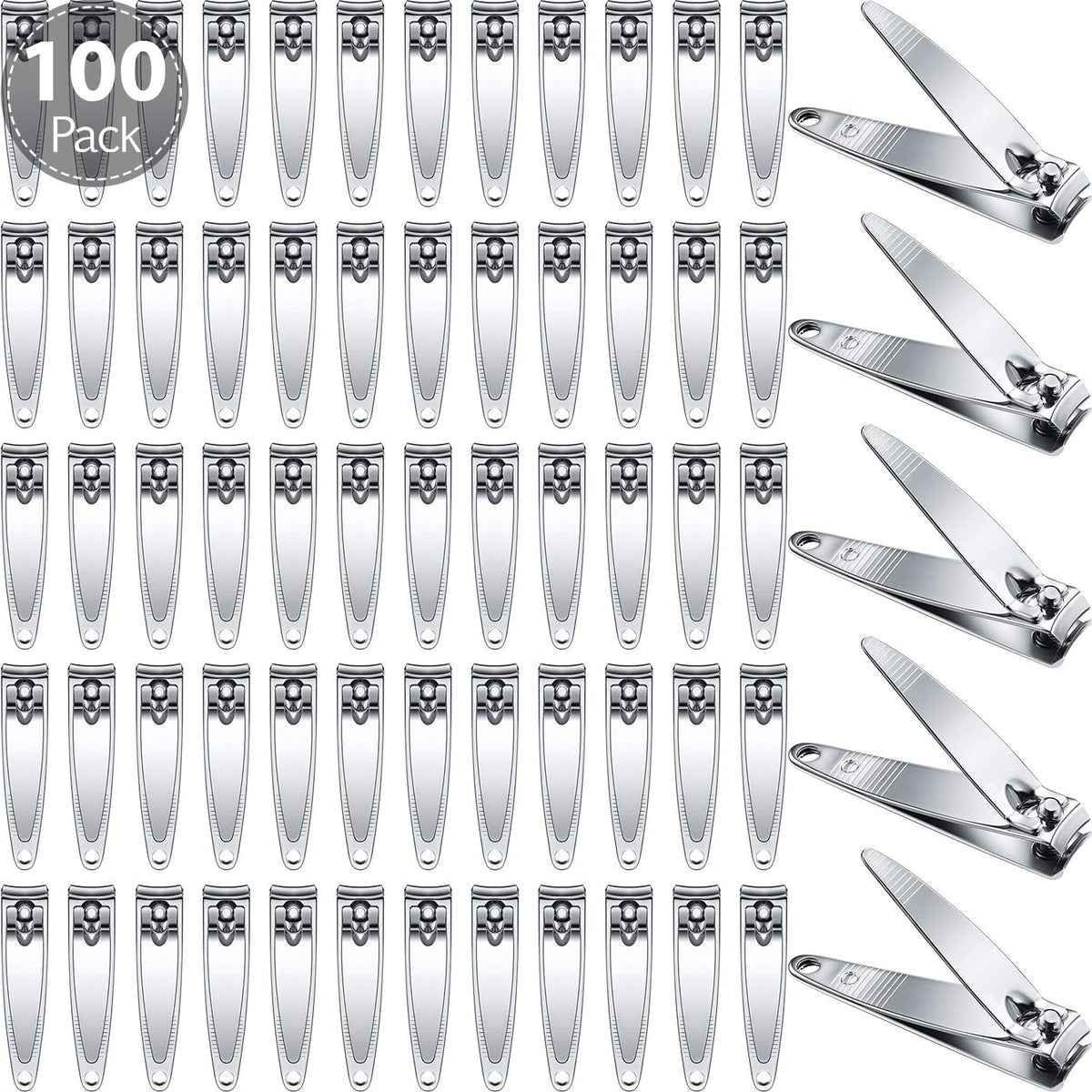 Mudder ensemble de coupe-ongles 100 pièces dans l emballage, idéal pour kit voyage.