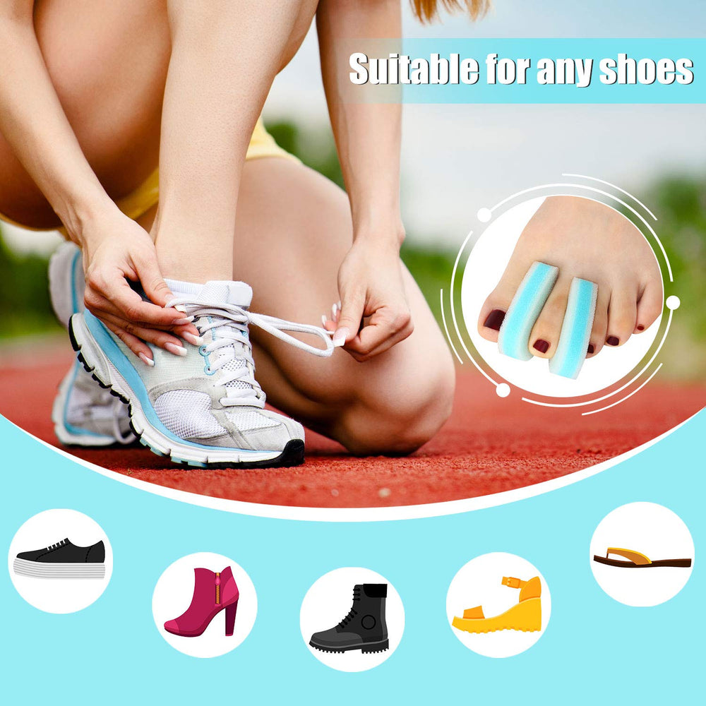 Mudder separadores para dedos, reducen fricción entre dedos en zapatos.