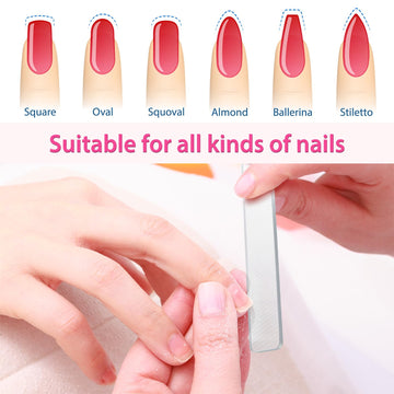 Lima de cristal Mudder: duradera y lavable para usos repetidos en uñas.