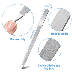 Lima Mudder diamante doble cara de 17.6 cm ideal para uñas naturales y artificiales