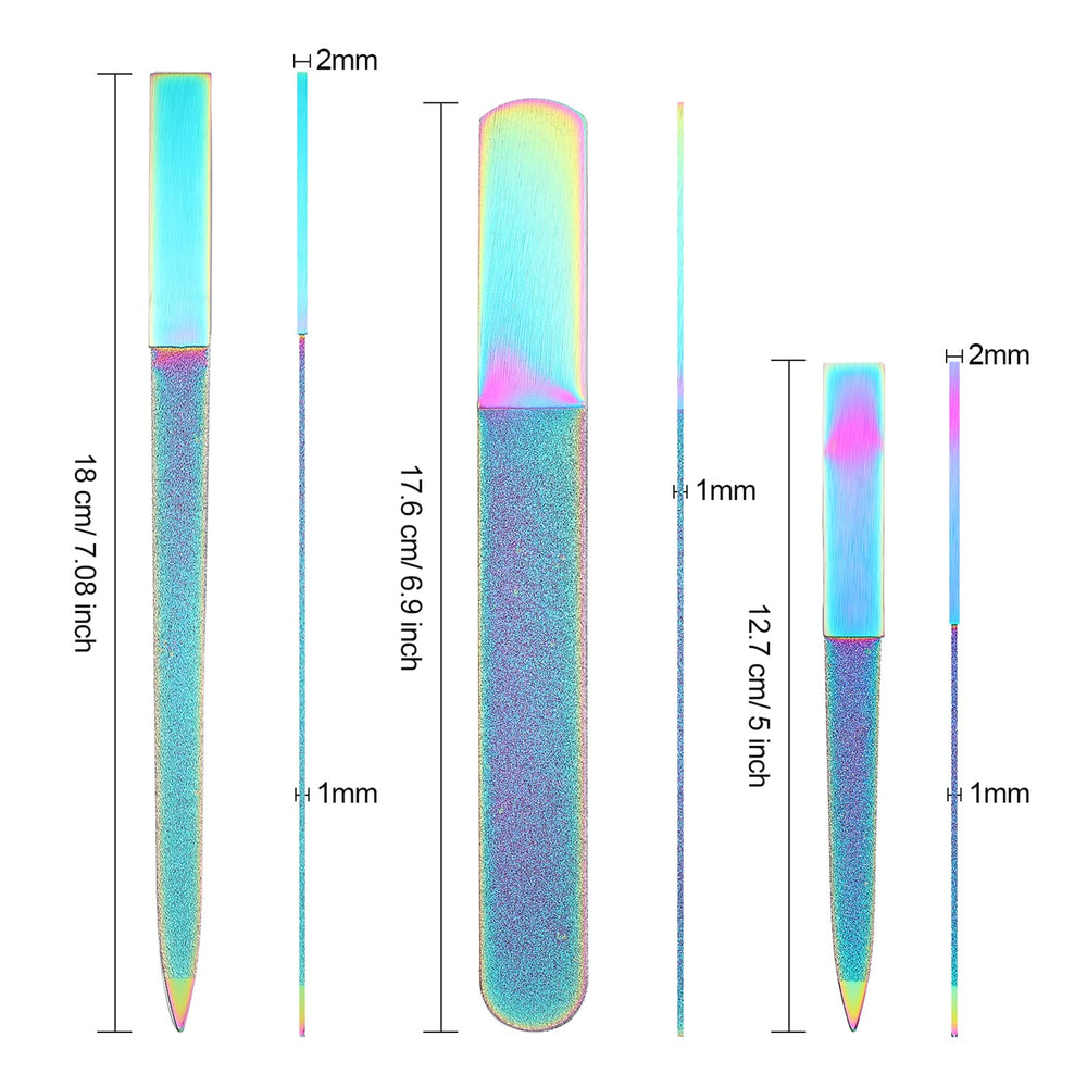 Lima diamante Mudder grande, doble cara para dar forma a uñas más largas