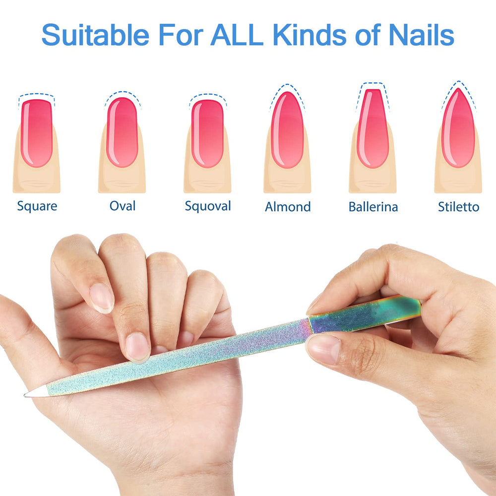 Lima diamante Mudder para uñas naturales, forma suave y acabado uniforme
