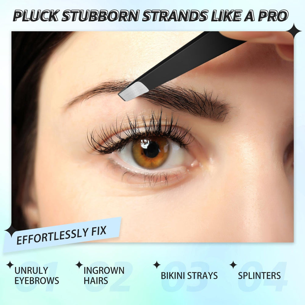 Pinzas Mudder para cejas, vello nasal y barba corta.