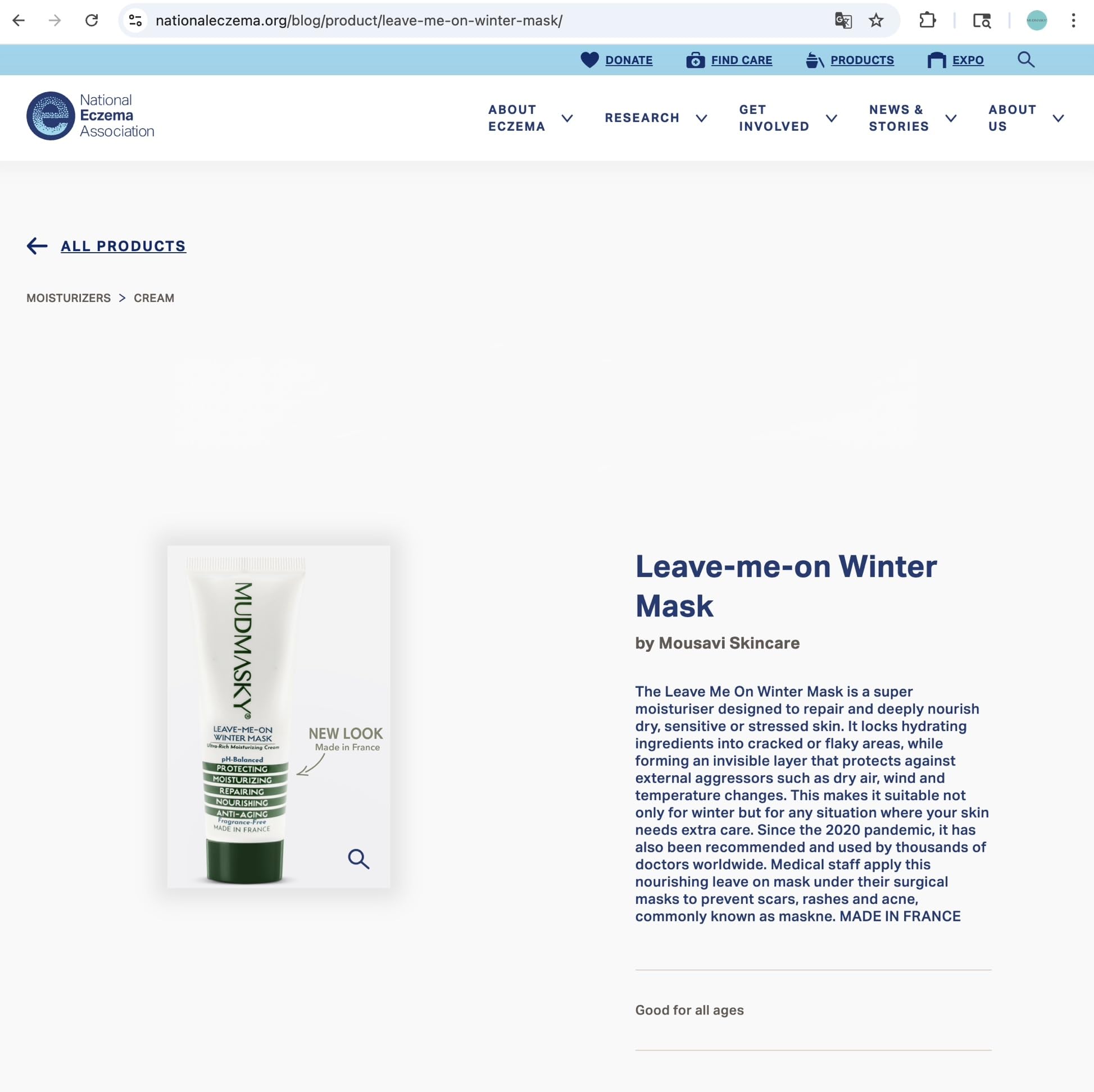 Mudmasky Leave-Me-On Invierno: piel con aspecto equilibrado y saludable tras cada uso