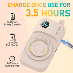 Mugle, batería Li‑ion de 3600mAh para largas sesiones sin cables