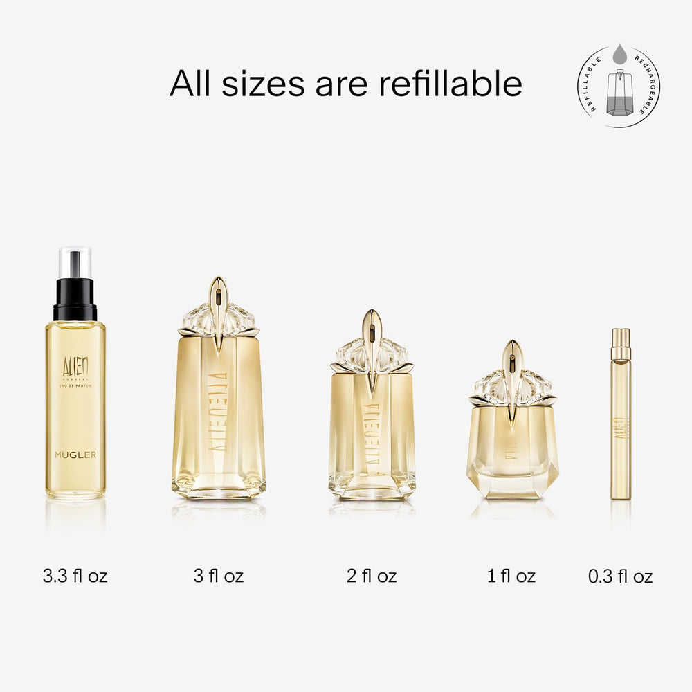 Notas de vainilla Bourbon en Mugler Alien Goddess, calidez suave para cualquier ocasión.