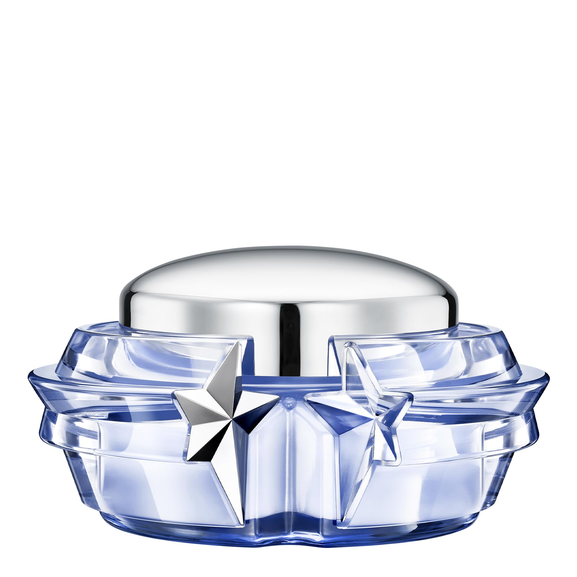 Mugler Angel crema corporal en envase elegante, hidrata la piel.