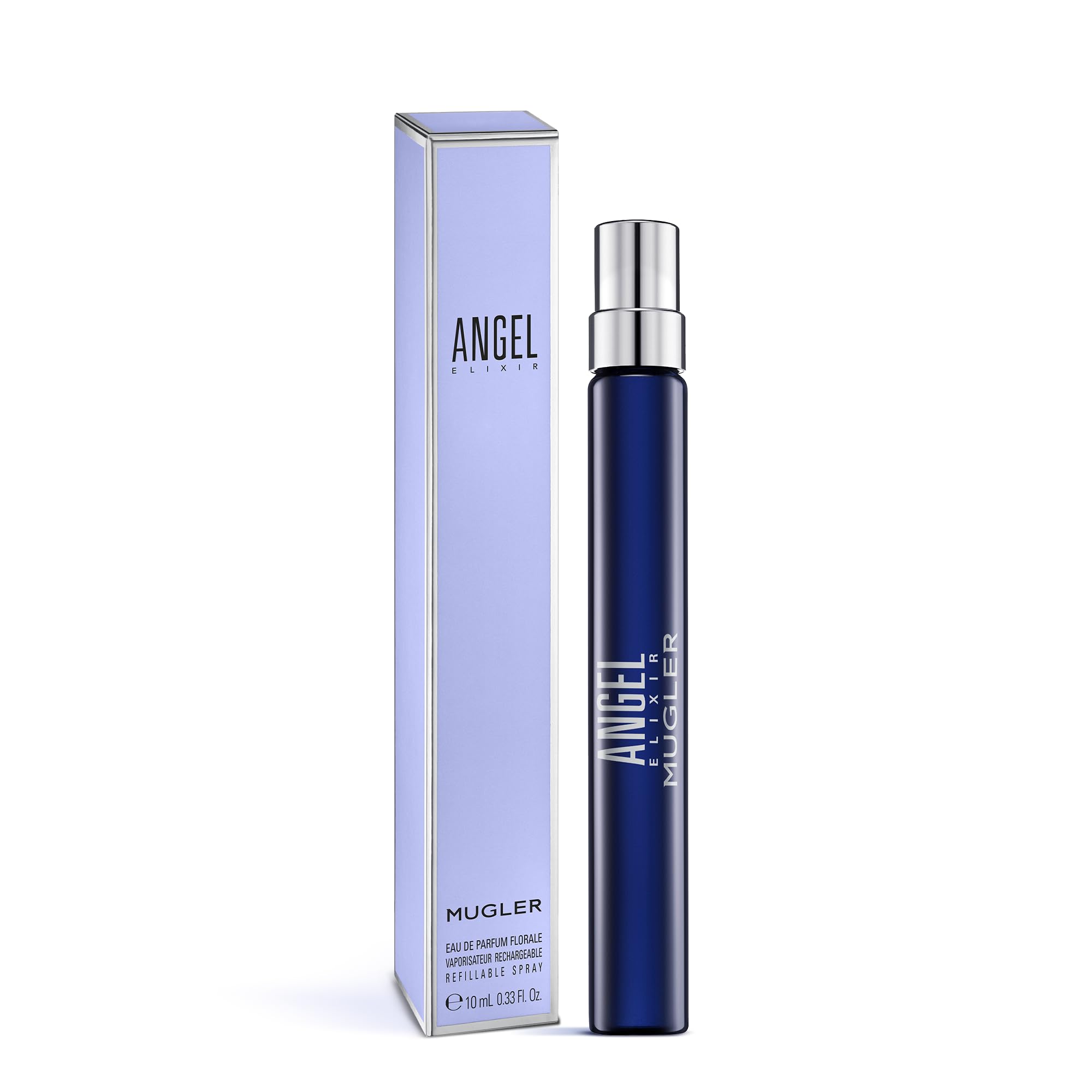 Mugler Angel Elixir bottle cap close-up showing refined sparkle for special occasions.