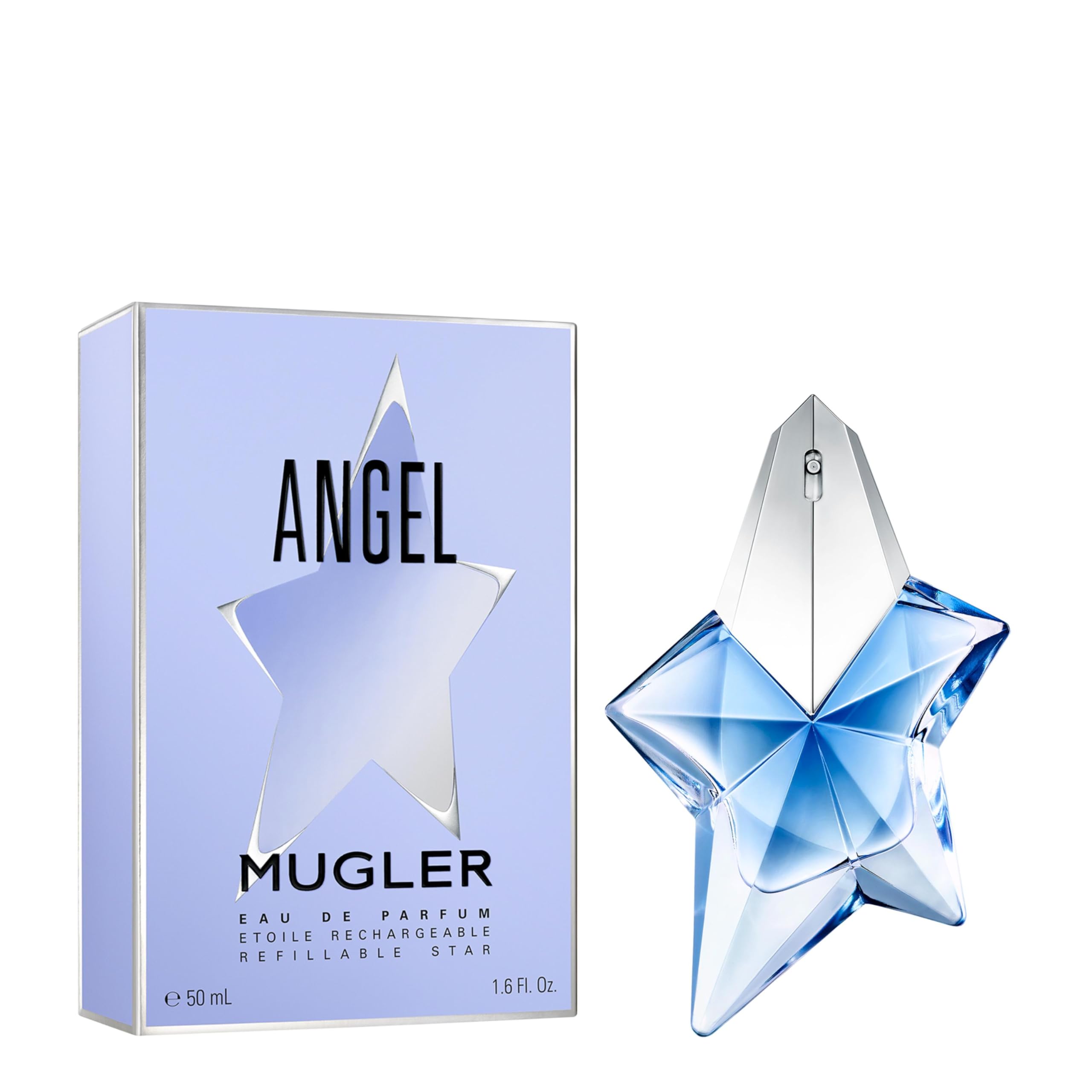 Mugler Angel: envase recargable facilita usar con responsabilidad.