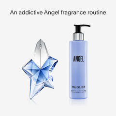 MUGLER Angel notas de praliné y bergamota en perfume corporal.