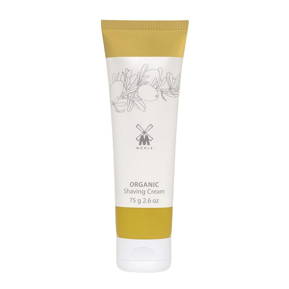 MÜHLE crema orgánica para afeitar en botella de 75 ml, hidratación suave