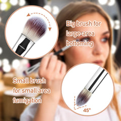 Pincel corrector MUIIGOOD para cobertura precisa de ojeras.