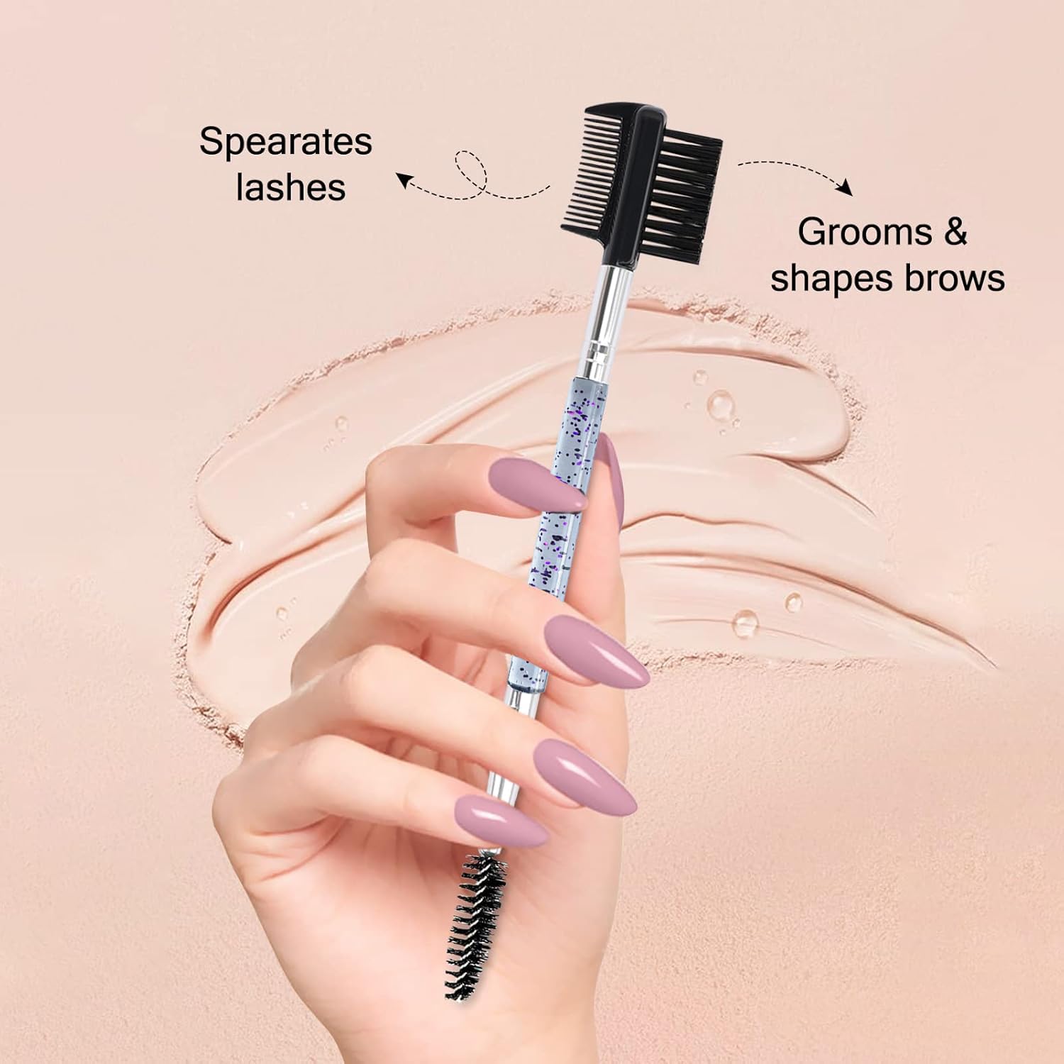 MUIIGOOD separador de pestañas de dientes finos para eliminar grumos.