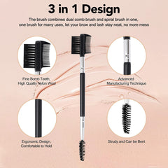 MUIIGOOD separador de pestañas, dientes finos para eliminar grumos de mascara.