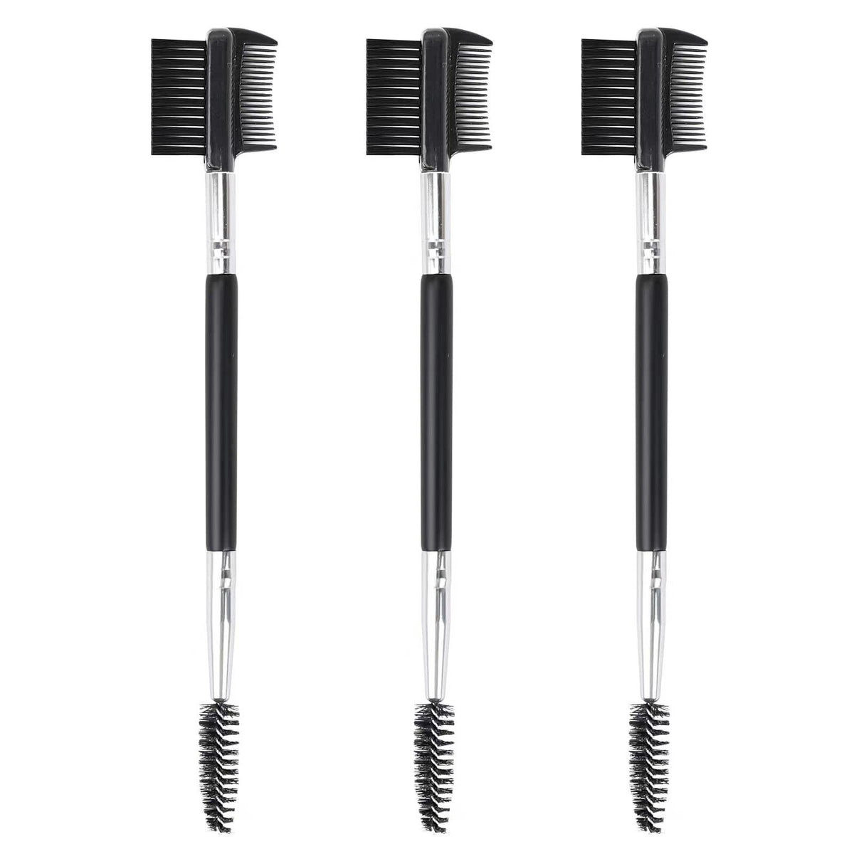 MUIIGOOD tres-en-uno cejas y pestañas con espiral de doble cabeza para definición precisa.