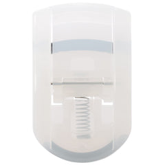 MUJI rizador de pestañas portátil, empaque japonés, ideal para retoques sobre la marcha.