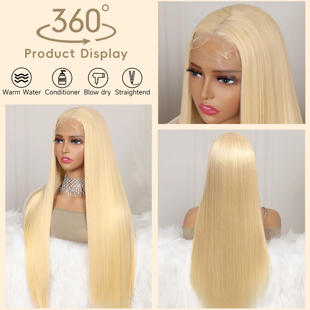 Mululi peluca humana 613, encaje frontal 13x6, aspecto natural.