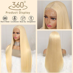 Mululi peluca humana 613, encaje frontal 13x6, aspecto natural.